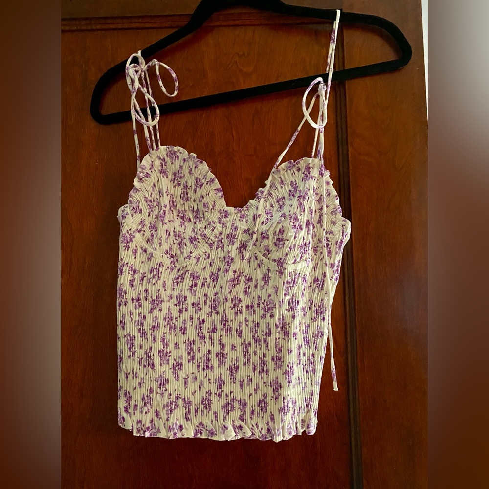 Zara Purple Floral Top